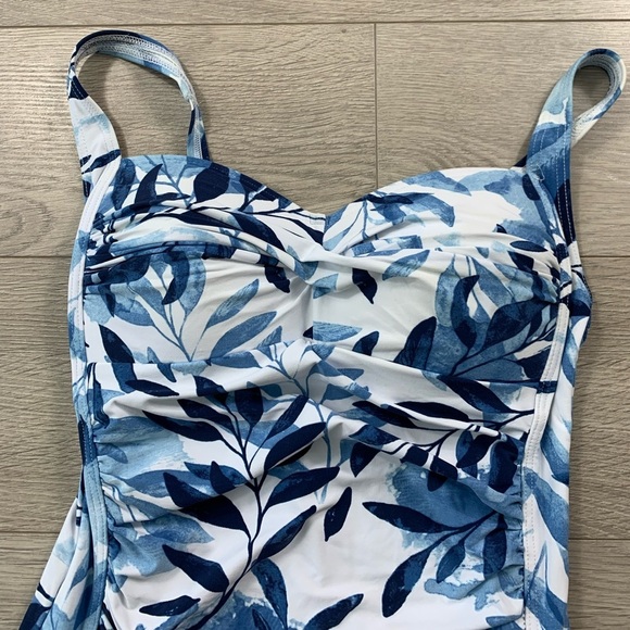 Niptuck One Piece Blue Pattern Swimsuit - Picture 4 of 9